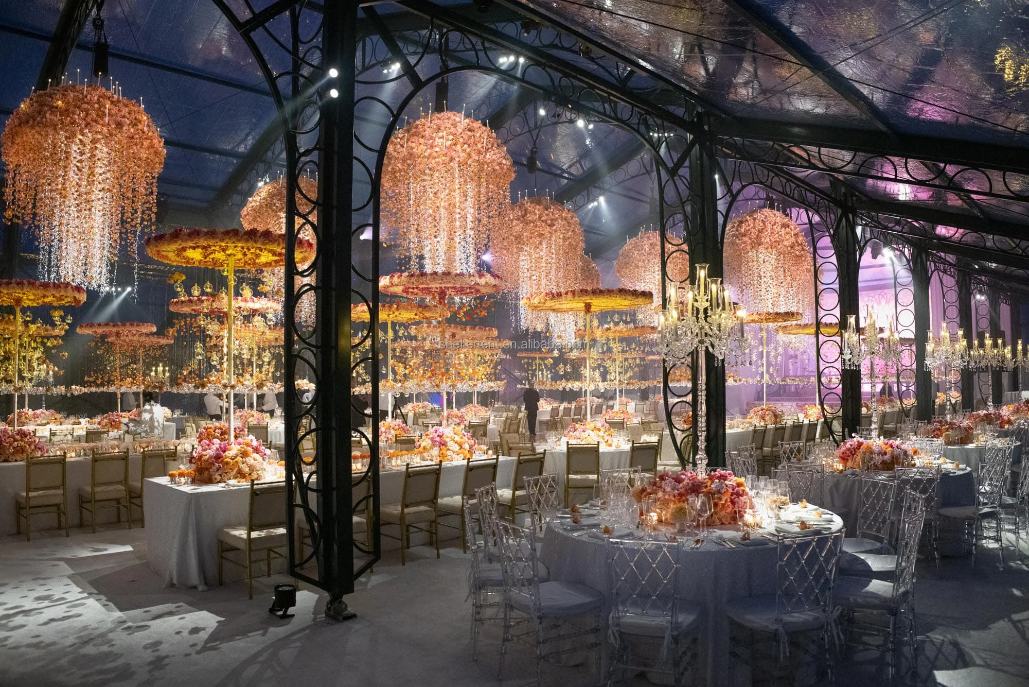 Clear Frame Wed Tent Venue Structure Marquee Party Glass wall Atrium Event Wedding Tents for Commercial Glass Marquee for Sale