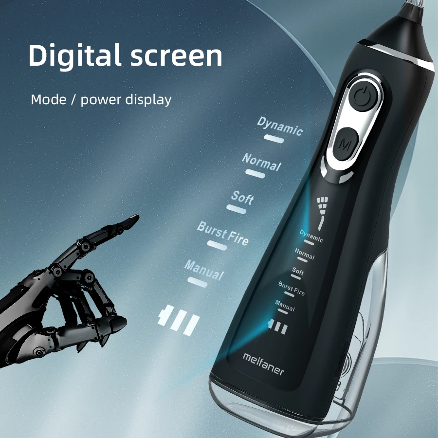 2023  Hot Selling Cordless Electric Portable Teeth Cleaning Cleaner 300ml Water Flosser