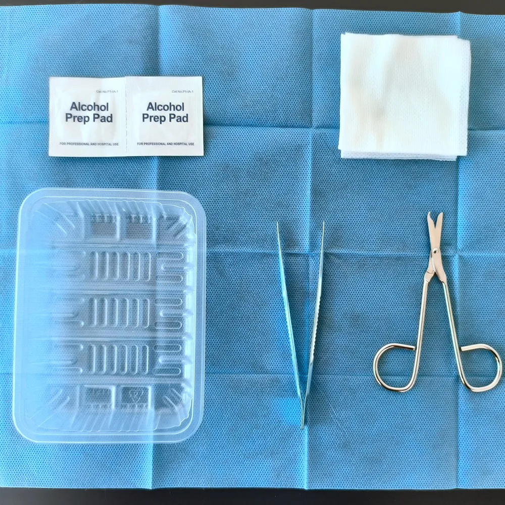 Wholesale Surgical Instruments Dissection Kit for Biology Students Surgical Removal Skin Suture Practice Kit Stitch Cutter