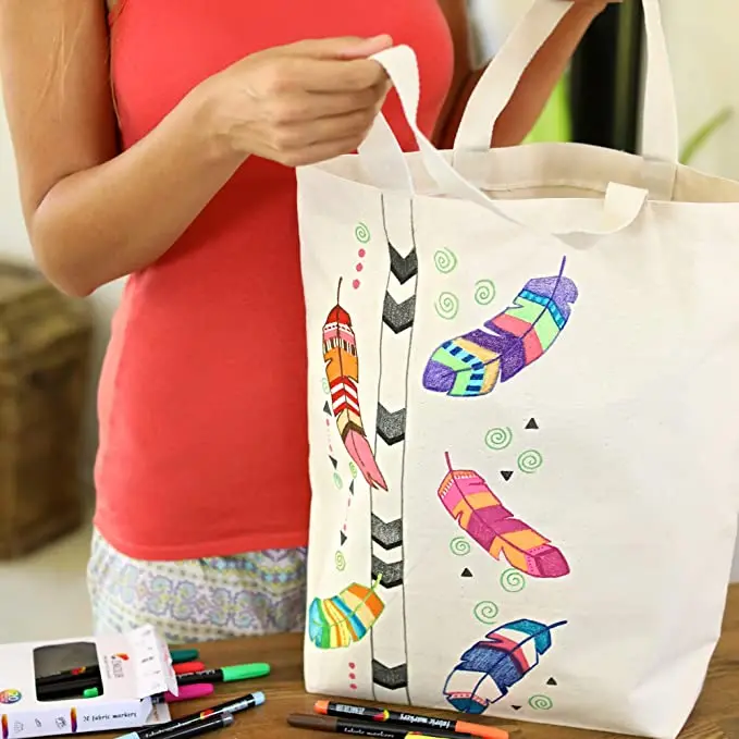 Wholesale 8 colors Non Toxic Fabric Marker for T-shirt Canvas Bag