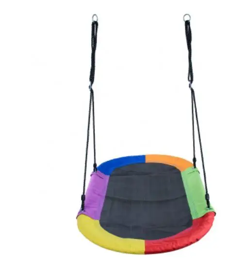 XIUNAN Outdoor Garden Hanging Boat Swing Set for Kids Patio Playing Playhouse Made of Metal and Plastic for Home or School
