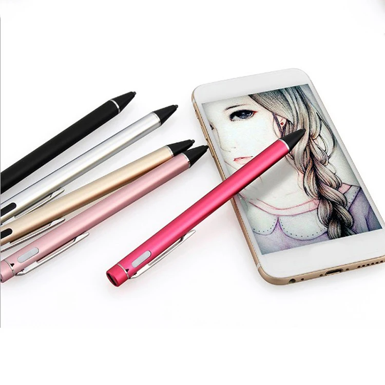 Universal Rechargeable Capacitive Touch Screen mini stylus pen For iPhone iPad Samsung