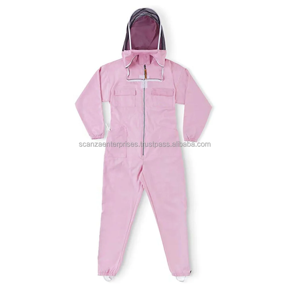 Custom Ladies Beekeeping Suit Ventilated Apiculture Veil Suit Bee Beekeepers Hooded Full Body Coverall Beekeeping Wears