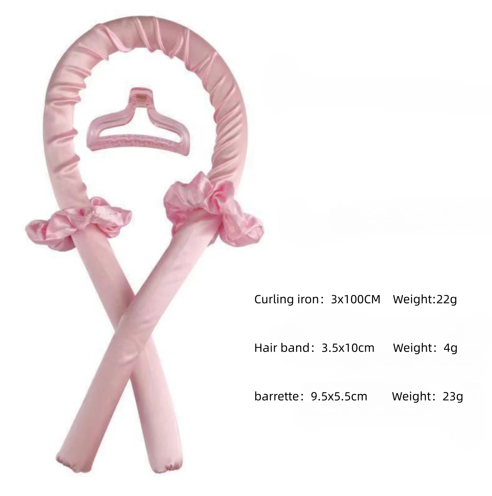 Best-selling foam plus steel wire lazy curling stick with clip heat-free sleeping curls Wave automatic Hair Curlers