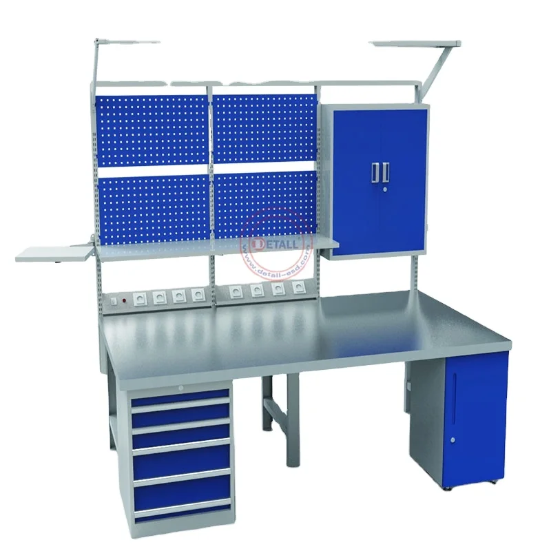 Detall ultimate storage garage workbench of heavy duty workstation