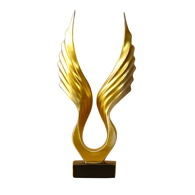 Home Living Room TV Cabinet Desktop Luxury Decorations  Eagle statue Spreading Wings Resin Crafts Eagle Ornament Sculpture