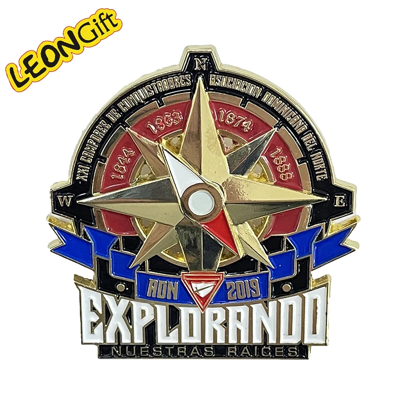 NO Minimum Badge Pin Flashing Custom Diy Enamel Bottle Black Soft Enamel Pins Badge Packaging Book Enamel Pin With Backing Card