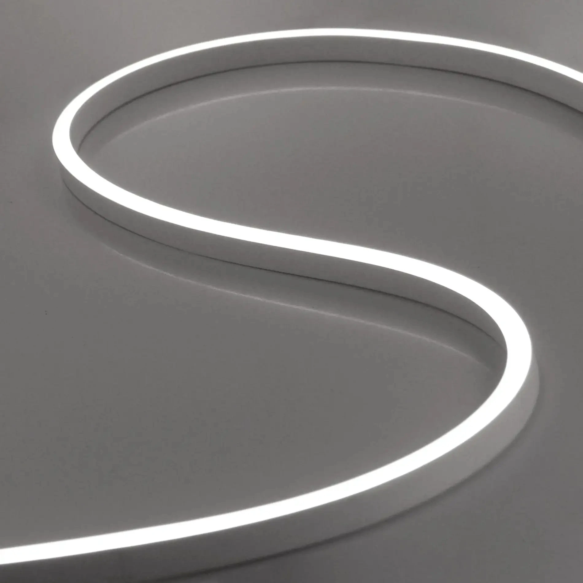 New indoor ceiling suspended lighting curved aluminum Profile LED continous light for retail store