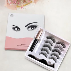Eyelashes mink wholesale cils magnetiqu fake faux mink magnetic eyelashes vendor pestanas magnetics eye lashesh magnetic