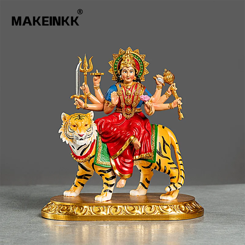 Lakshmi Goddess Of Wealth Hindu God Statue Laxmi Murti Statue On Lotus Flower Diwali Gift
