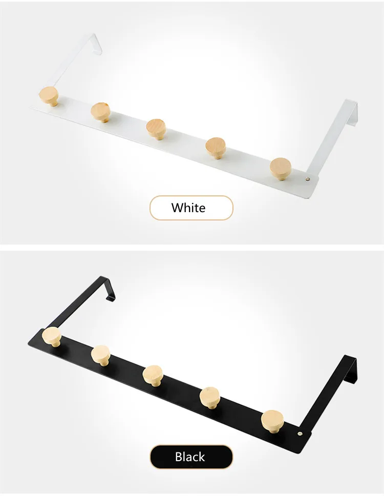 Over The Door Hooks Door Hanger Hook Rack Hanger Heavy-Duty Organizer for Coat Back-5 Hooks