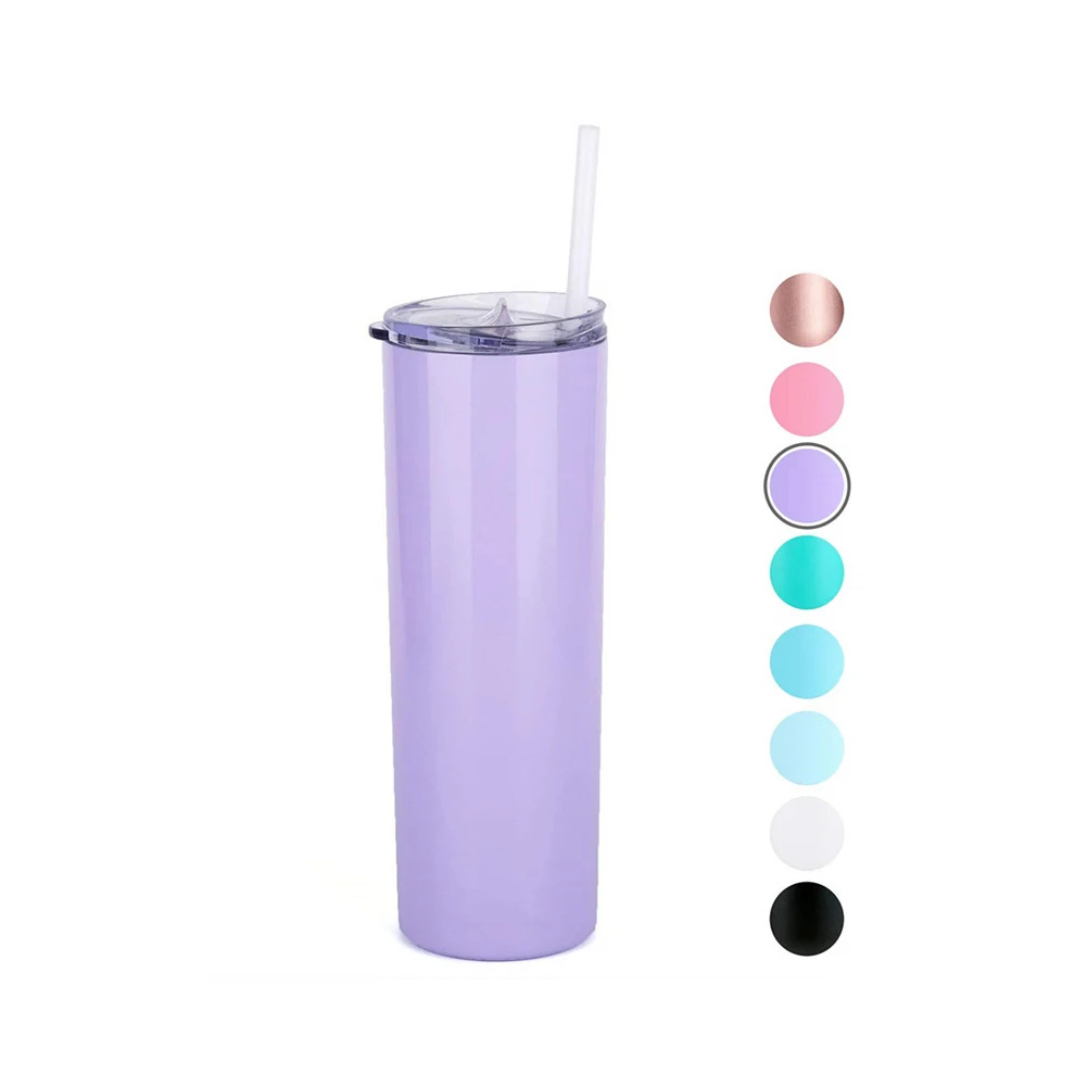 10oz 12oz 20oz 30oz, Skinny Straight Sublimation Blank Wine Coffee Slim Tumbler Stainless Steel Double Wall Vacuum/
