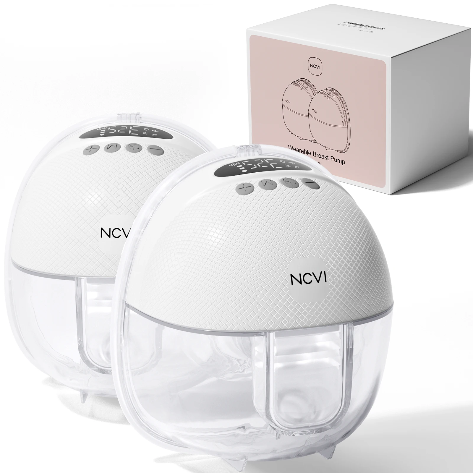 Medical Wireless Breast Pump with Frequency Conversion Chip Hands-Free Soft Milk Made of Silicon PP Wearable Electric Pump