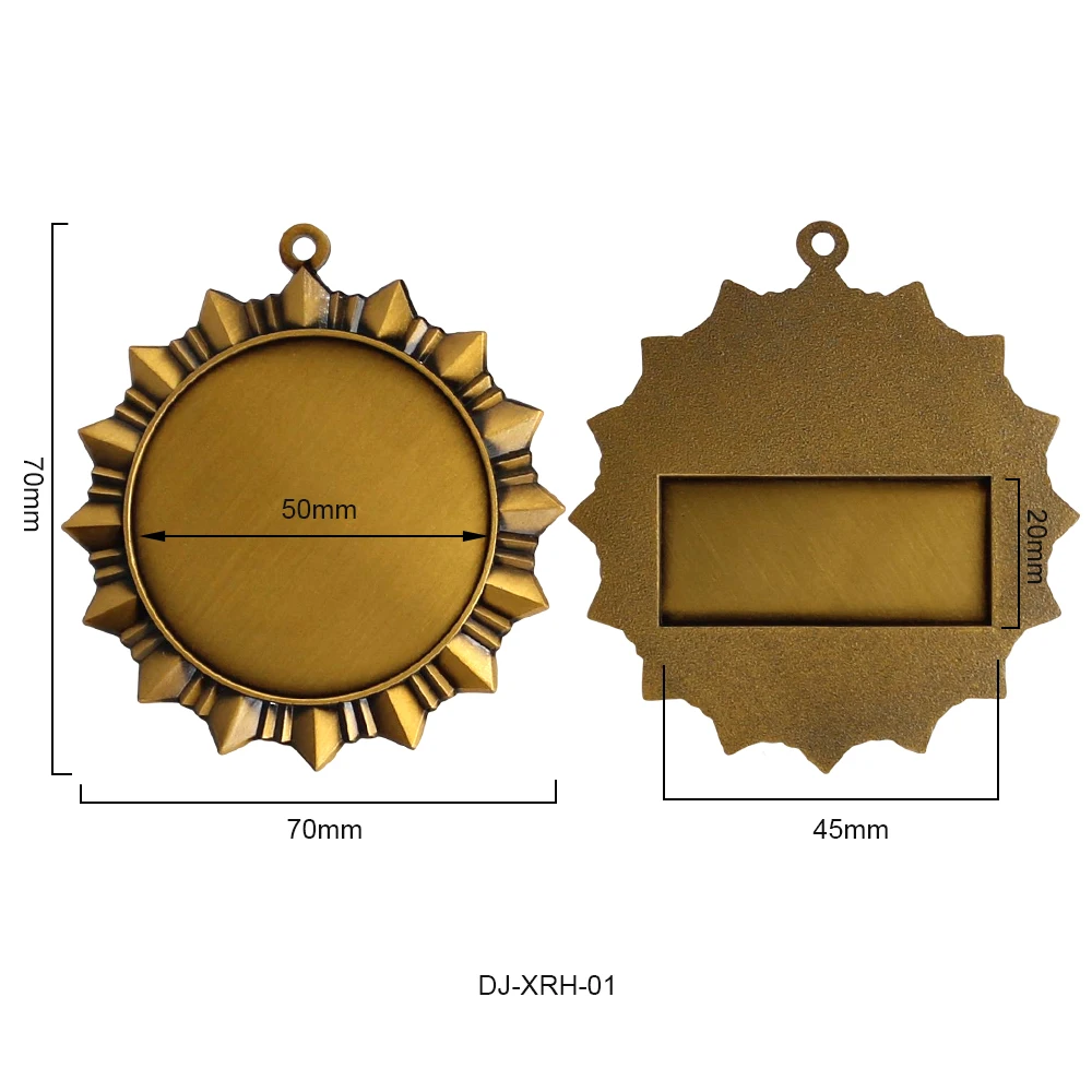 Custom Metal Sublimation Medallions Blank 3D Gold Metal Award Medal Engraved Cheap Sport Enamel Challenge Medals