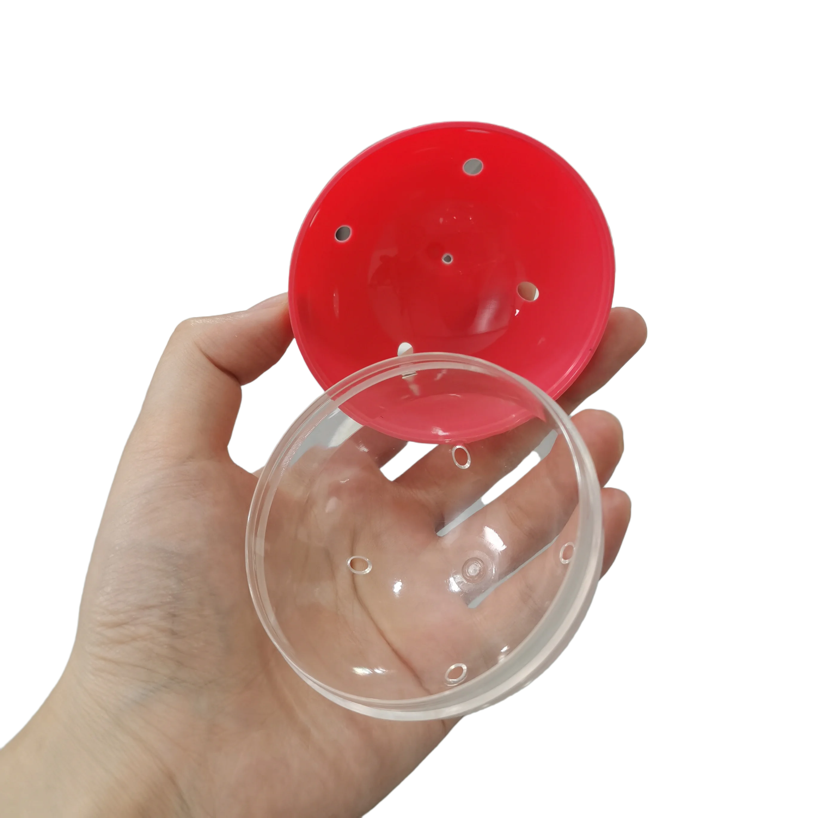 2024 Easter Popular Party Surprise Kids Toy -Half Transparent White and Half Opaque Color Thickened Hollow  Easter Egg Shell