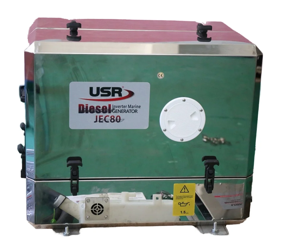 Fischer Panda 8.0kW Diesel Motor Yacht Generator with Kubota 50Hz 230V Remote Start Same Seawater Cooling as Original