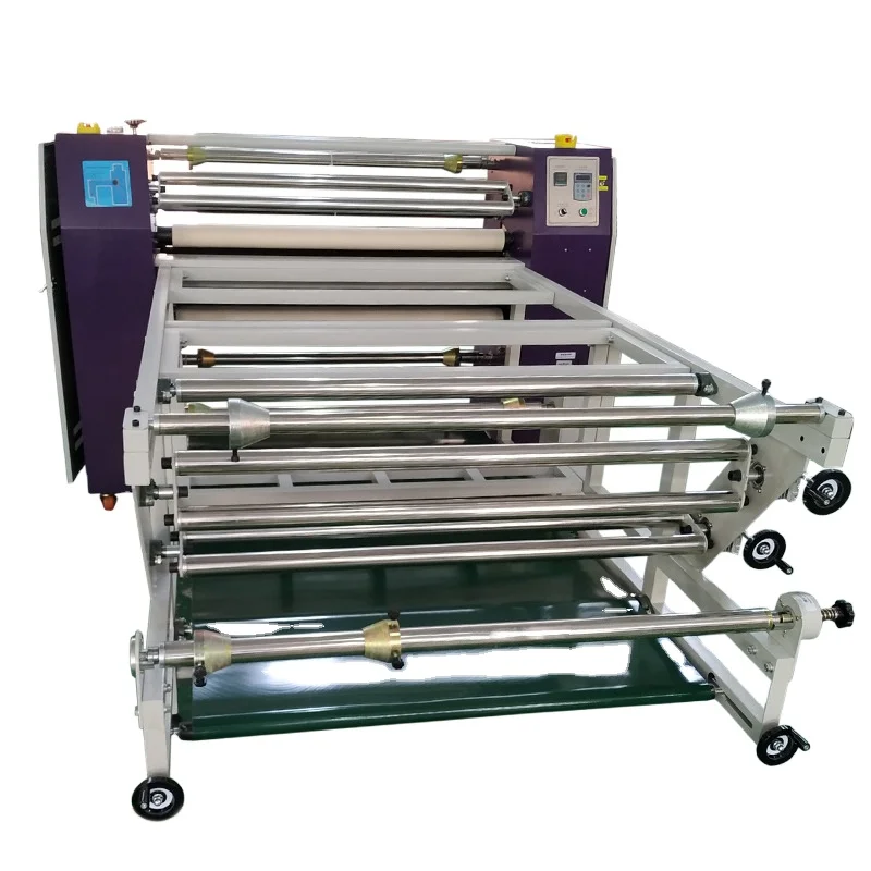 Pressurized Roll To Roll Heat Press Machine Oil Heated Roller Calender Sublimation