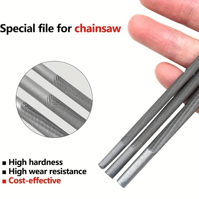 Wholesale 3pcs High-strength Steel Sharpening Chainsaw File Premium Stone Grinding Sanding Tool Rasps