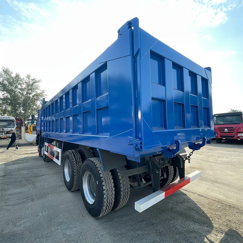 China Sinotruck trusted supplier howo dump truck 8*4 12wheels  371 hp 375 used  white  Tipper Trucks For Sales