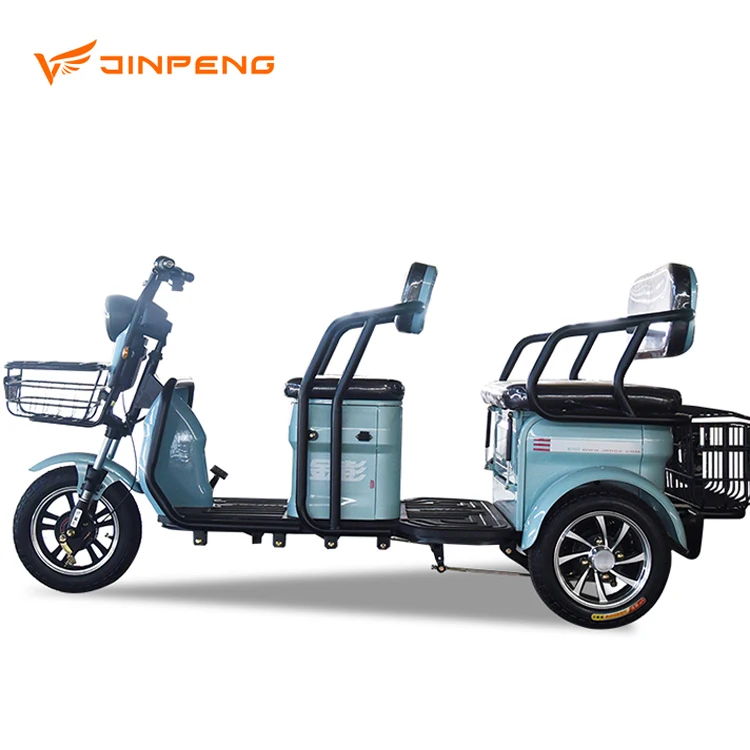 Jinpeng XD EEC CE Certificate Approved European Market Three Wheel Electric Tricycle for Adult Passenger Elderly Disabled