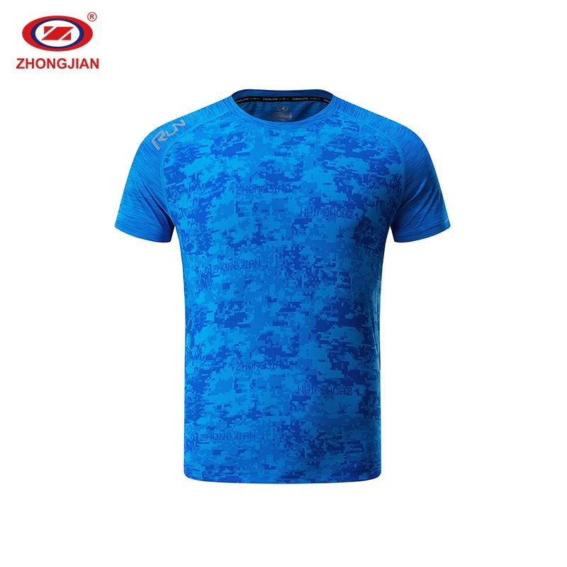 High Quality Short Sleeve Round Neck Plain Color Slim Fit Blank Mercerized T-shirt