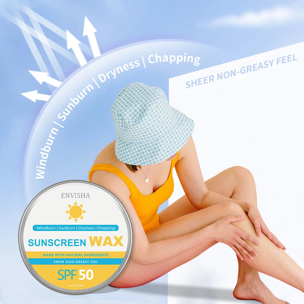 Vegan Long Lasting Portable UVA UVB Sunscreen Cream Soothing Sun Protection Balm