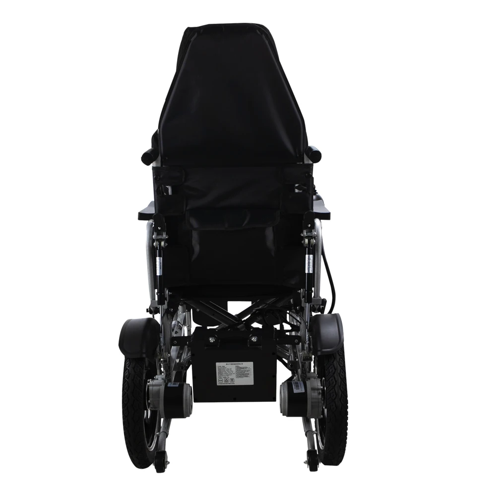 Manual Adjustable Reclining Folding Electric Wheelchair Equipped with 250W*2 Dula motor Motorized Mobility Scooter Wheelchair