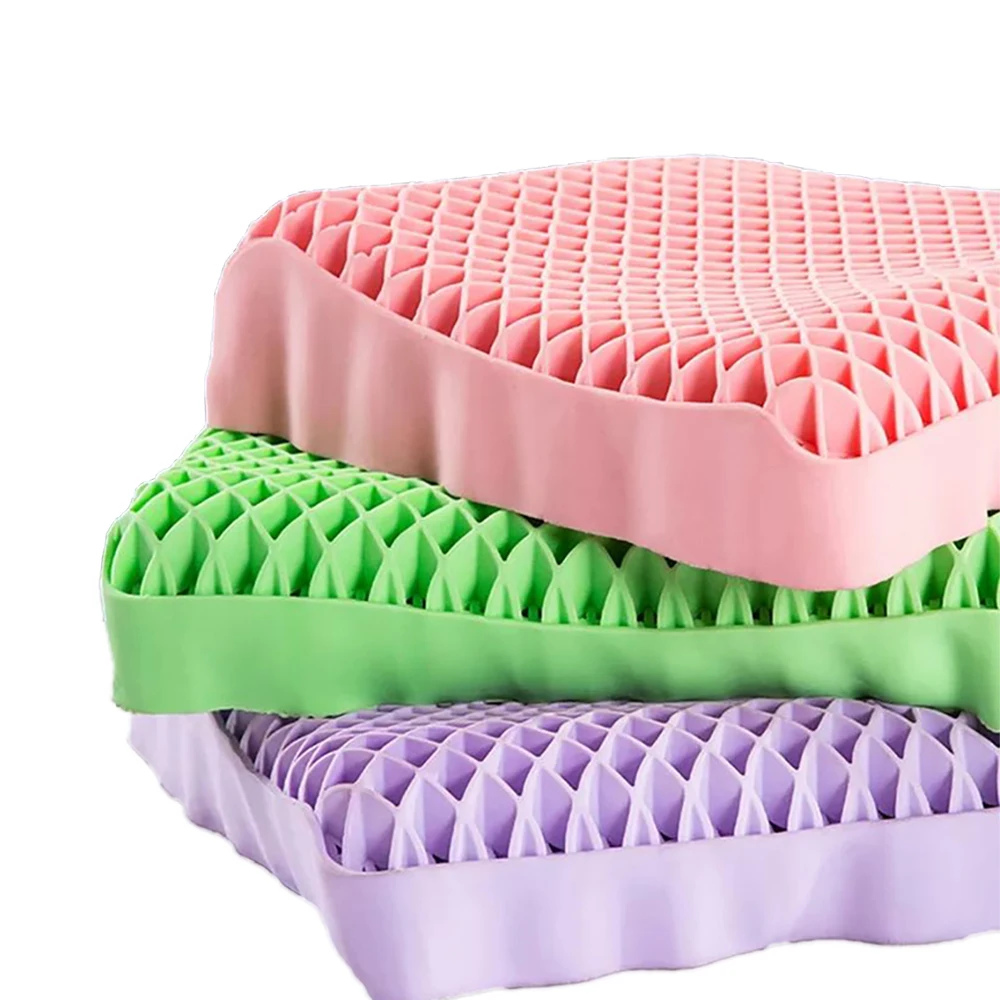 Custom Wholesale Honeycomb Structure Cool Pillow Tpe Thermoplastic Elastic Contour Tpe Pillow