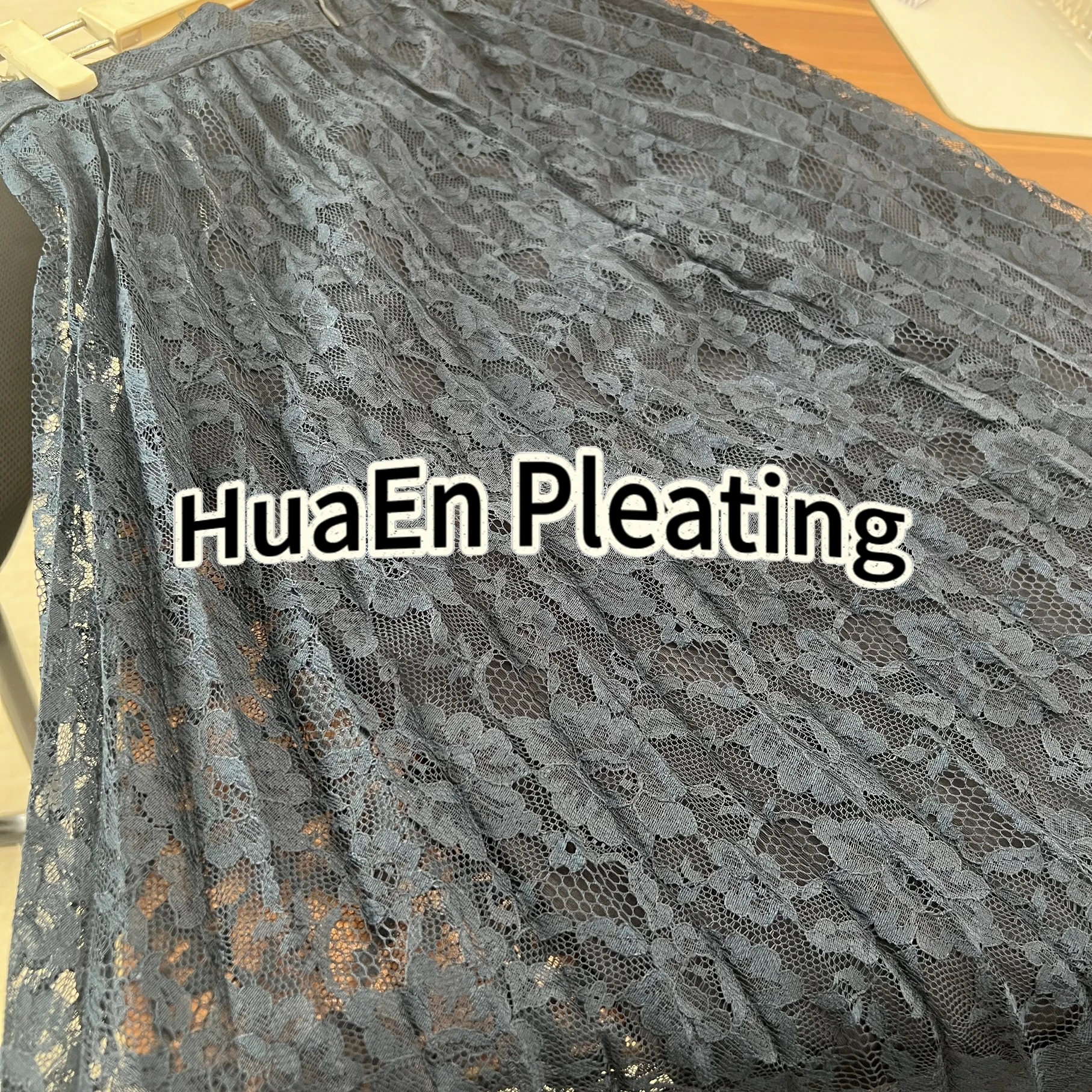 Manufacturer HuaEn ZJ-516 two in one fabric accordion blind sunray sunburst smocking pleater