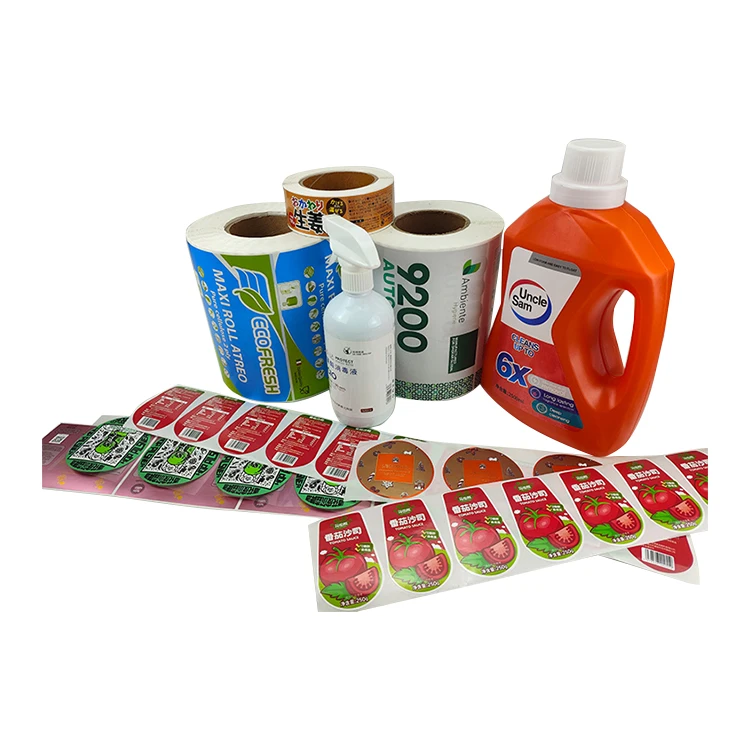 Foil Clear Product Sticker Printing Cosmetic Products Custom Sticker Adhesive Gold Self Adhesitransparent Vinyl Chemical 100 Pcs