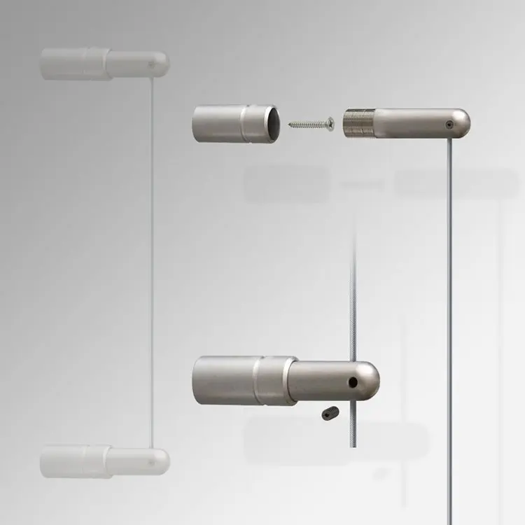 High Quality Aluminium Brass Self-locking Wire Cable Display System For Signage And Advertising Picture