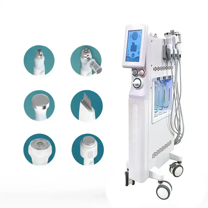 Vertical hydro facials machine hydra microdermabrasion machine for beauty salon 6 in 1 Hydrodermabrasion Facial Machine