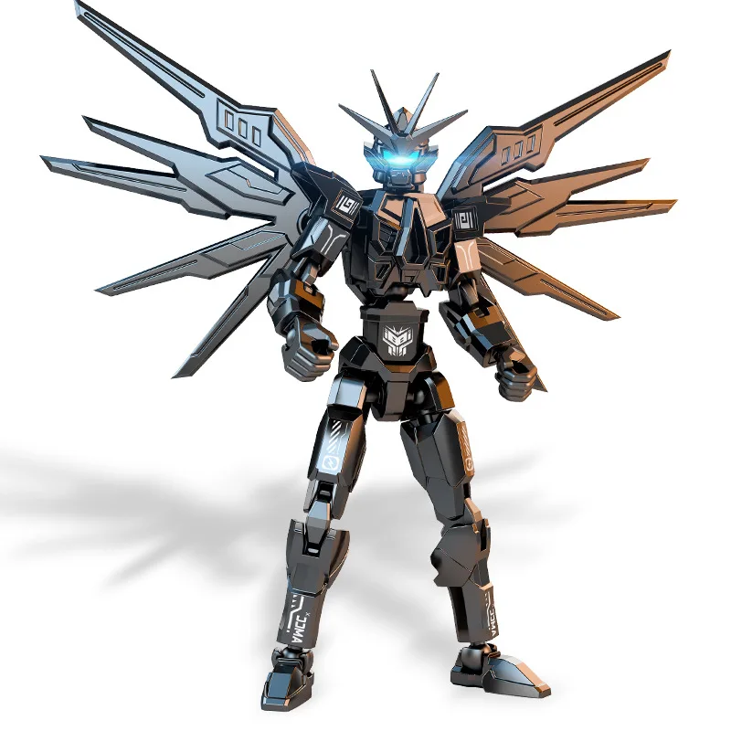 3D Movable Robot Models with Weapons Building Block Set Lucky 13 joint action figure 3D printing toy assembly Action Figures