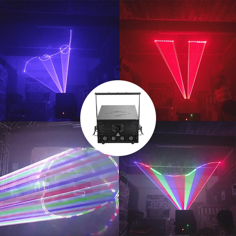 Фабричная цена 40 Вт RGB Анимация лазерное световое шоу проекторы ночной клубной сцены DJ диско с красно-белым зеленым алюминиевым железом