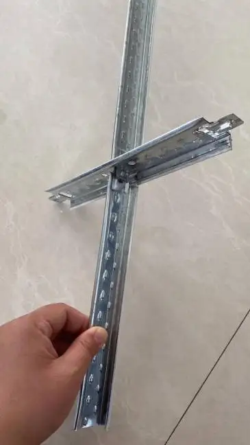 Flat/Fut/Black lined/Grooved ceiling grid t bar t grid t-bar ceiling system