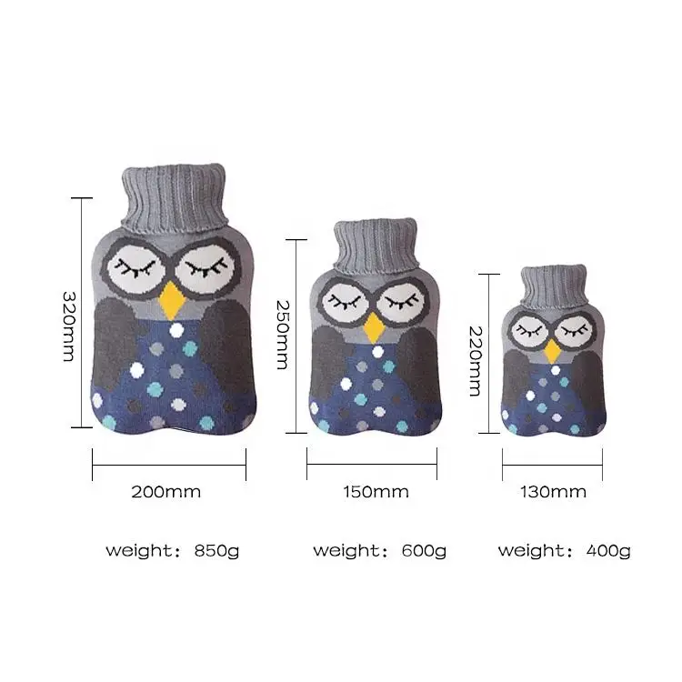 OEM/ODM Good Sale Hot and Cold Water Bottle Bag with Cover Wholesale Baby 5000ml 1L Plush Rubber
