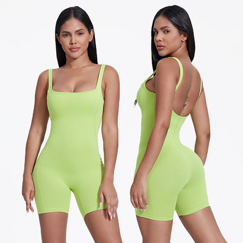 Lightweight Yoga One Piece Set Fitness Workout Playsuits Women High Stretch Sports Bodycon Jumpsuit