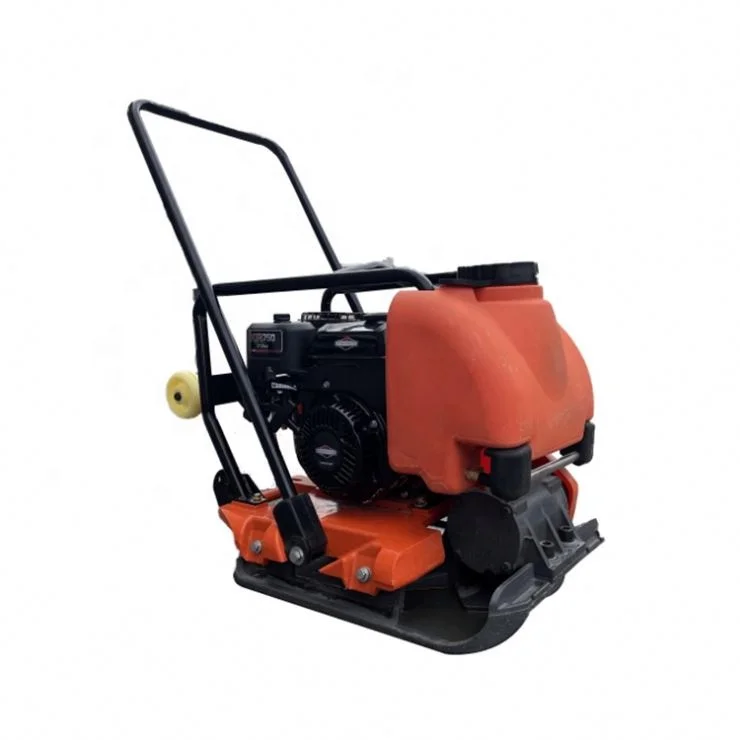 Factory customized 5.5HP road construction gasoline vibration flat compactor reverse vibrating plate compactor