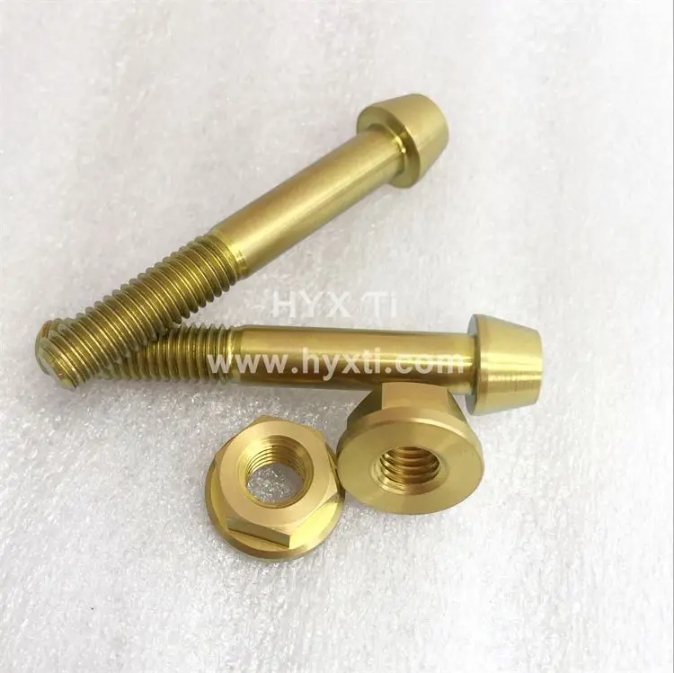 China Wholesale M2-M64 Size Metric Hex Titanium Flange Lug Nut