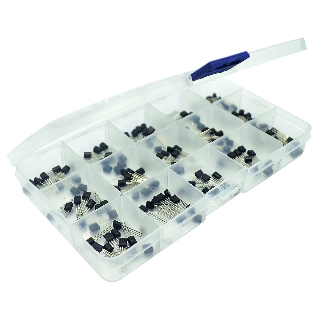 300 шт 15 значений TO-92 транзисторы пакет транзистор кабельные наконечники в наборе для Громкая связь с коробка для хранения транзистор ассортимент наборы