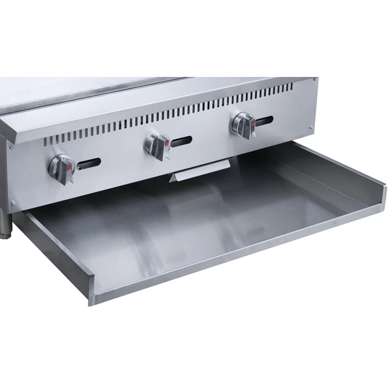 Stainless steel Commercial gas 48 inch counter top griddle flat top gas grill for restaurant kitchen