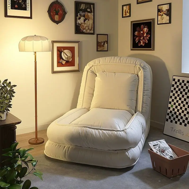 Small Simple Modernm Floor Foldable Lazy Sofa Human Dog Bed Fabric Five-gearsolidswoodt of Human Big Dogluxuryl Tatami Sleeping