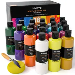 Quality 500ml Bottle Packaging Professional Acrylic Colour Artist Painting Set