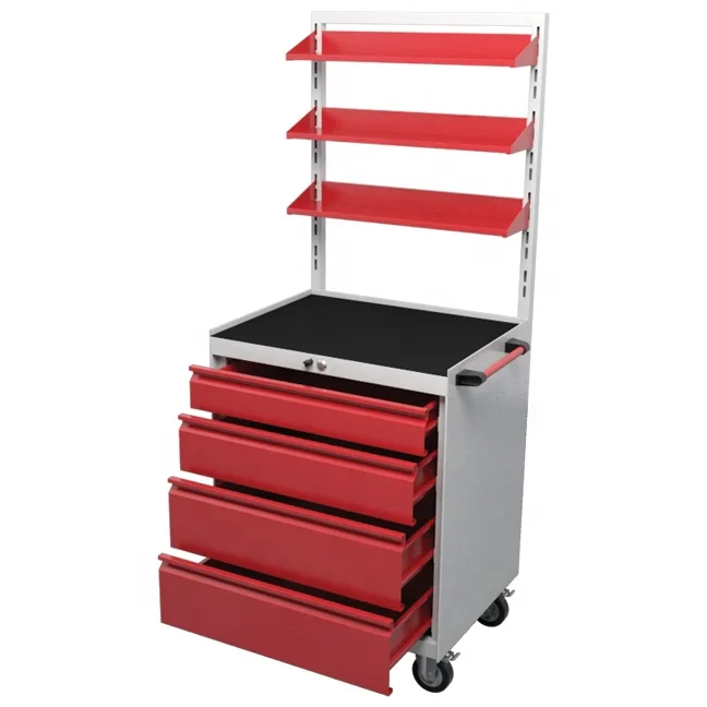 Garage Workshop hand Tools Toolbox Cabinet Trolley Tool organizer box heavy load drawer set wheel caster K-10109P
