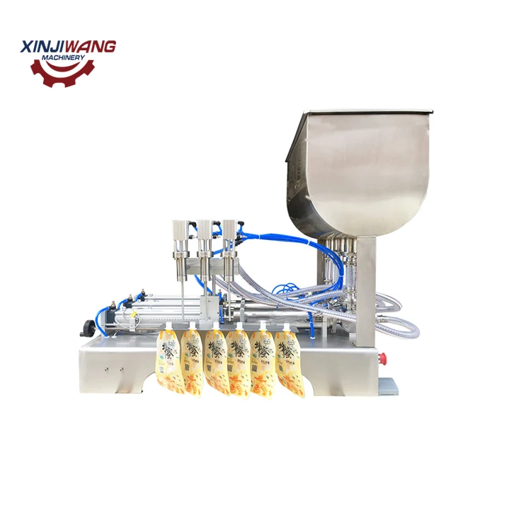 automatic plastic bag liquid filling machine premade pouch sauce filling machine pre-made potato ketchup sachet filling machine