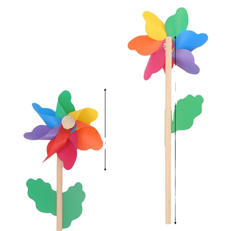 Supplier quality wind  model gifts purple pinwheel wooden windmill for kids toy