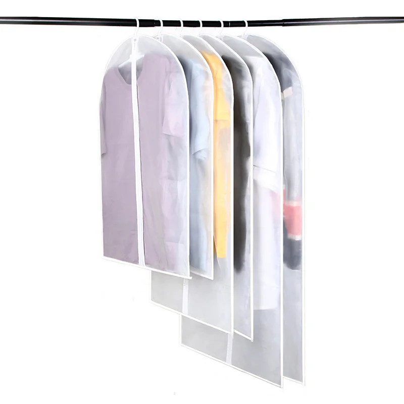 new coming famous brand peva pvc overnight transparent protector wedding dress suit bag cover clear garment suit bag