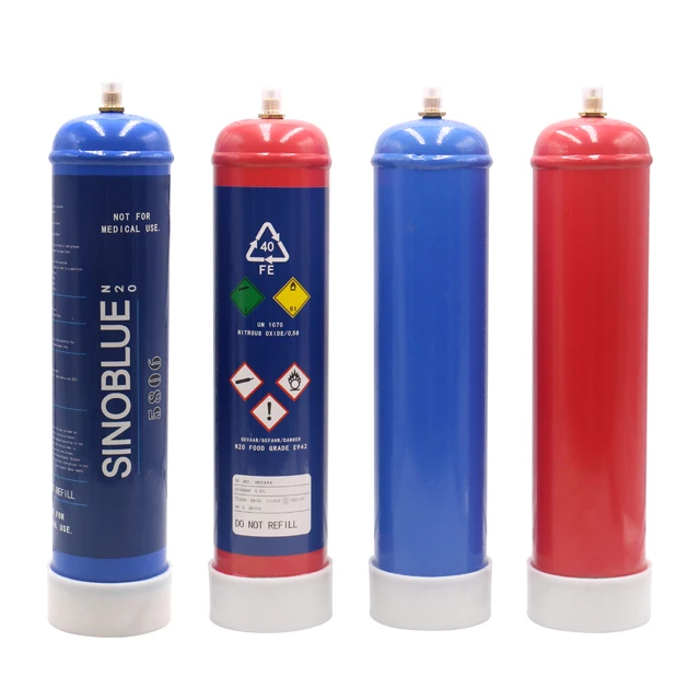0.95L cylinder for nitrous oxide gas/N2O laughing gas
