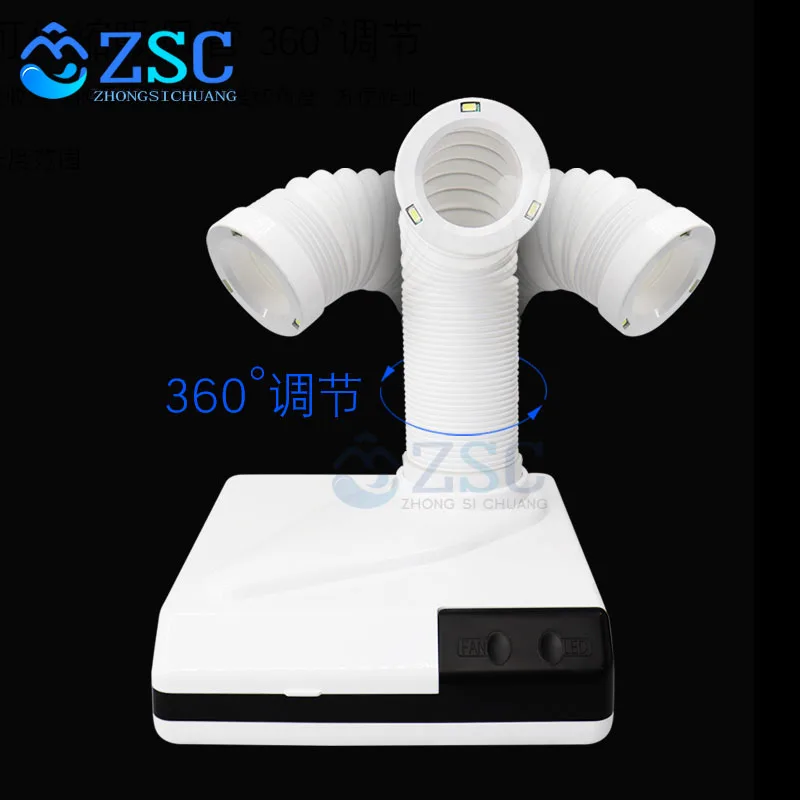 Vacuum Cleaner dental lab Equipment dust extractor for lab 60W Dust Collector Extractor Portable Desktop Vacuum Led Dental Lab