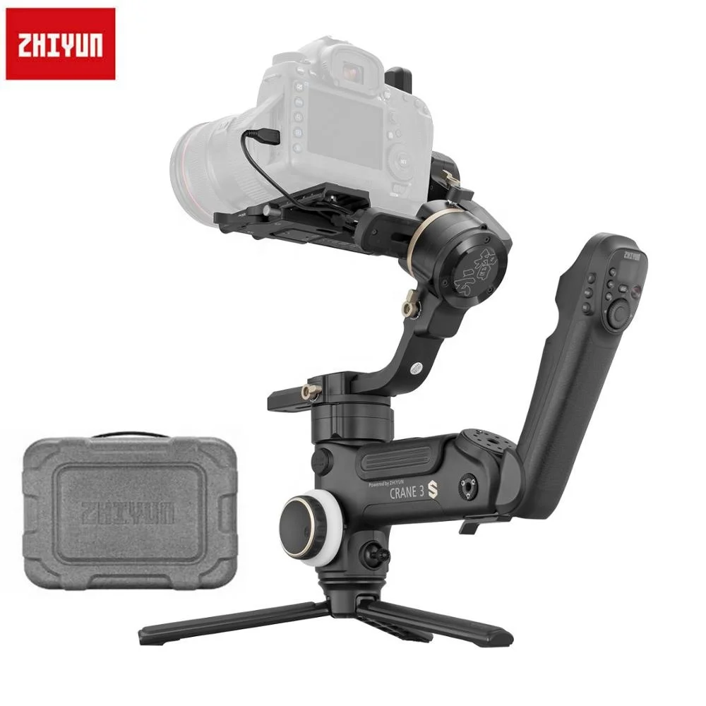  ZHIYUN Crane 3S 3S-E Pro 3-осевой шарнирный стабилизатор сервопривода с непрерывной фокусировкой 6 5 кг нагрузка на камеру